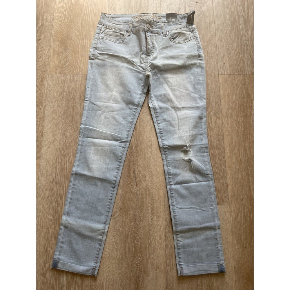 Y2K Wax Jeans by Wet Seal Women’s Size 11 NWT Distressed Skinny Jeans